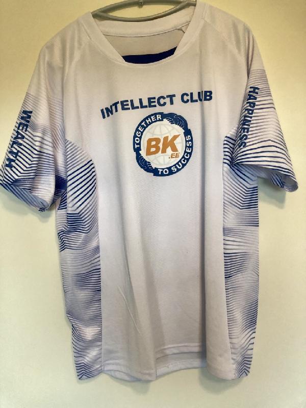 T-särk Intellect Club BK.ee (sini-valge)