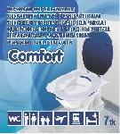 "COMFORT" - 7 paper toilet seat covers to a pack, 50 packs to a display
